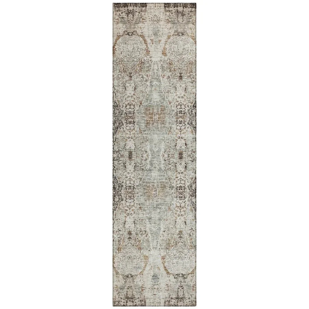 Leyrana Ivory Washable Indoor - Outdoor Rug - LOOMLAN - LOOMLAN Rugs - Outdoor Rugs