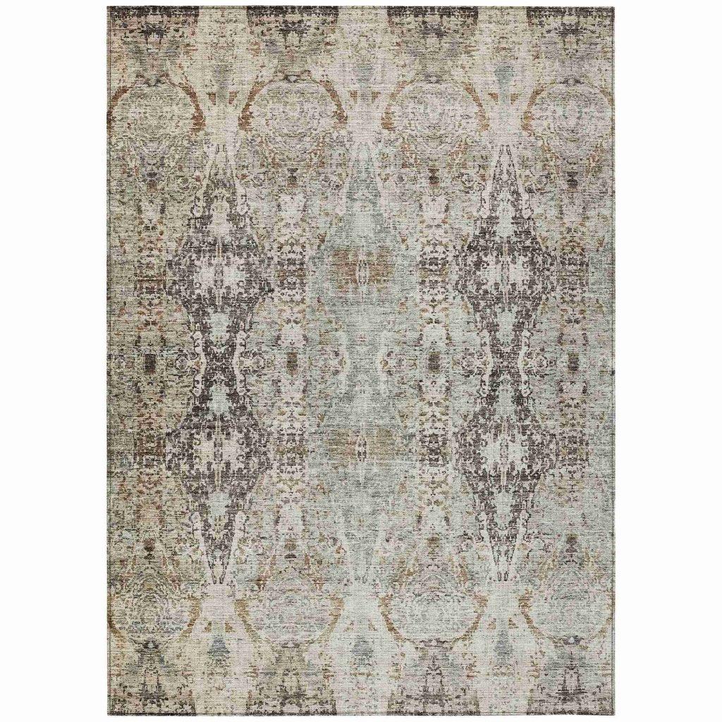 Leyrana Ivory Washable Indoor - Outdoor Rug - LOOMLAN - LOOMLAN Rugs - Outdoor Rugs