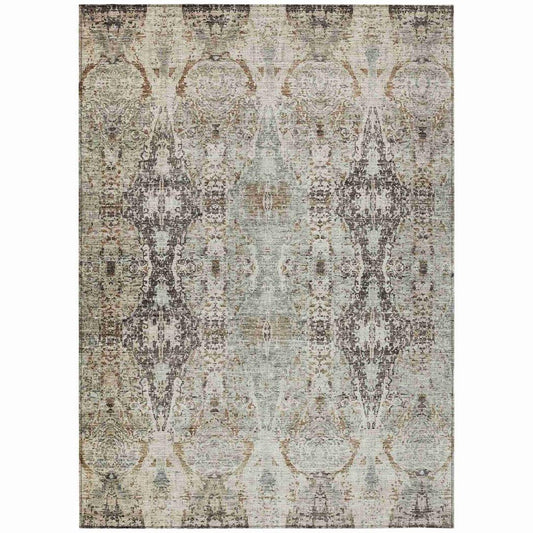 Leyrana Ivory Washable Indoor - Outdoor Rug - LOOMLAN - LOOMLAN Rugs - Outdoor Rugs