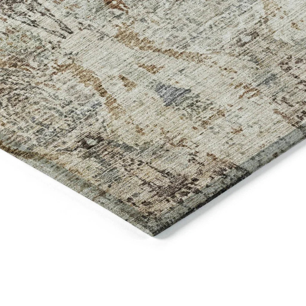 Leyrana Ivory Washable Indoor - Outdoor Rug - LOOMLAN - LOOMLAN Rugs - Outdoor Rugs