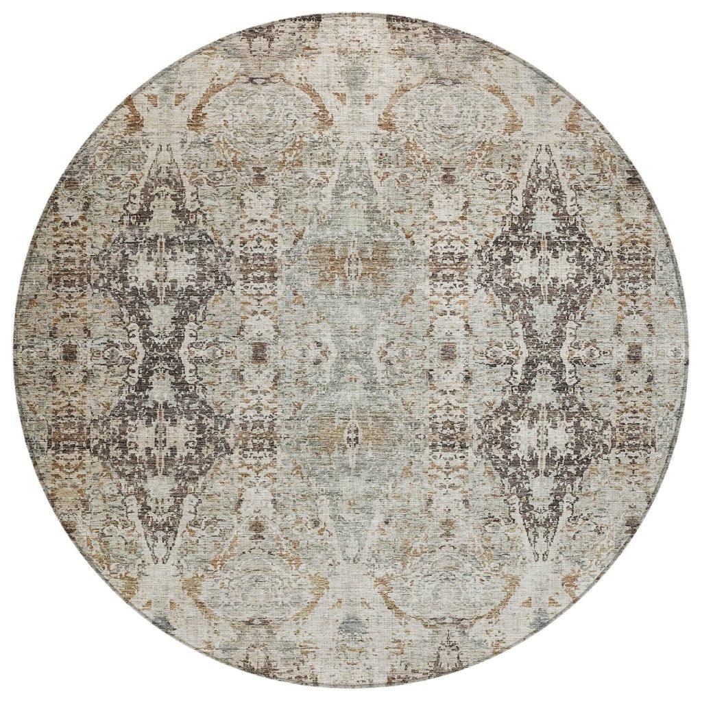 Leyrana Ivory Washable Indoor - Outdoor Rug - LOOMLAN - LOOMLAN Rugs - Outdoor Rugs
