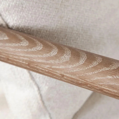 Liam Metal and Wood Cream Accent Arm Chair - LOOMLAN - Diamond Sofa - Accent Chairs