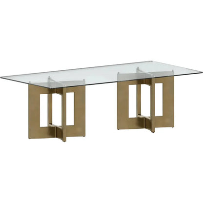 Lianne Dining Table Base Gold Stainless Steel-Dining Tables-SUNPAN-LOOMLAN