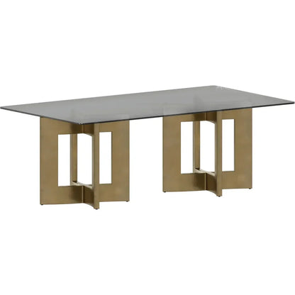 Lianne Dining Table Base Gold Stainless Steel-Dining Tables-SUNPAN-LOOMLAN
