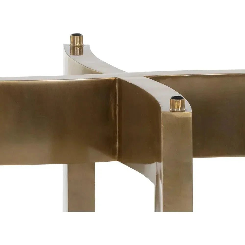 Lianne Dining Table Base Gold Stainless Steel-Dining Tables-SUNPAN-LOOMLAN
