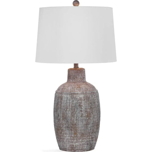 Libby Resin Brown Table Lamp - LOOMLAN - Bassett Mirror - Table Lamps