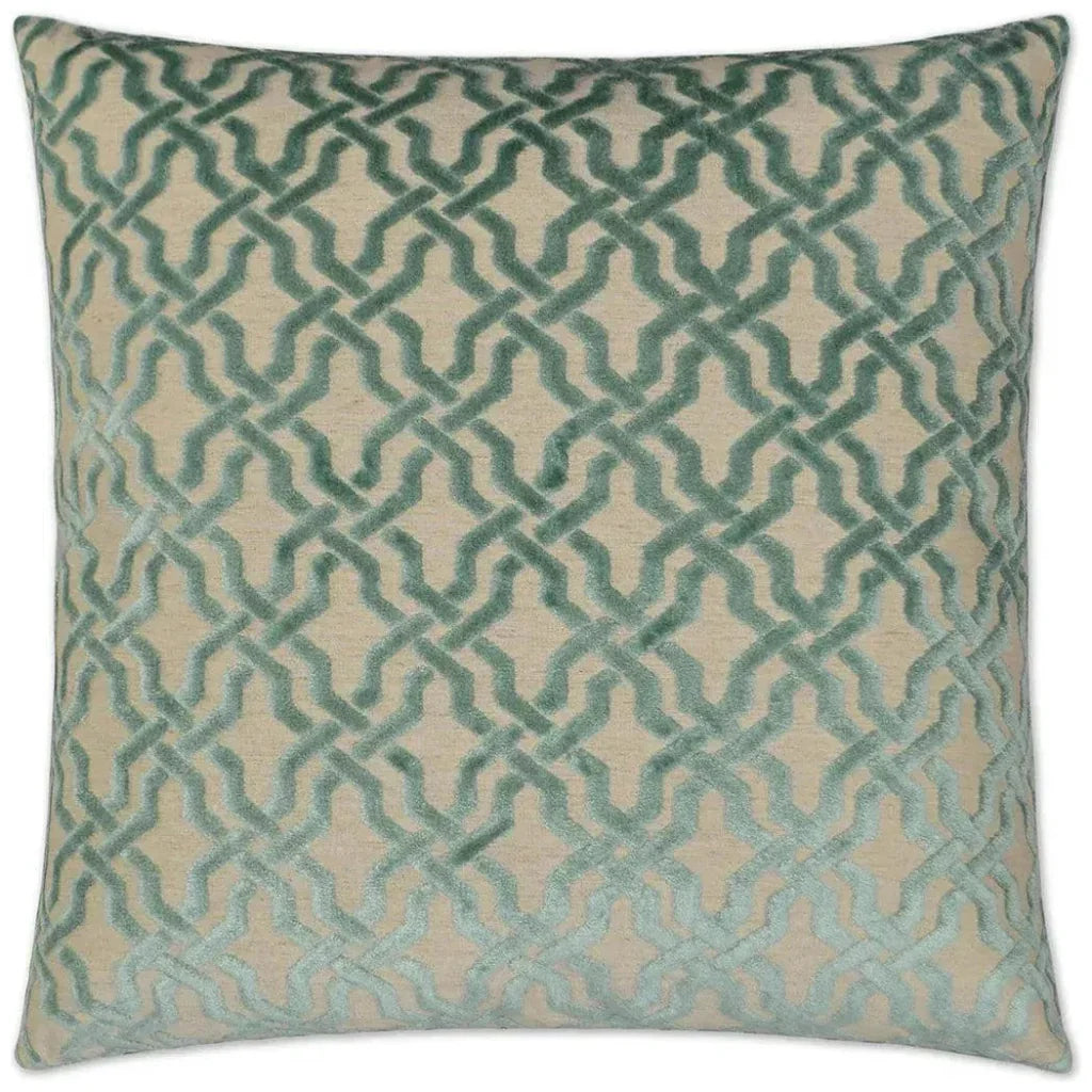 Liberty Aqua Green Throw Pillow With Insert - LOOMLAN - D.V. Kap - Throw Pillows