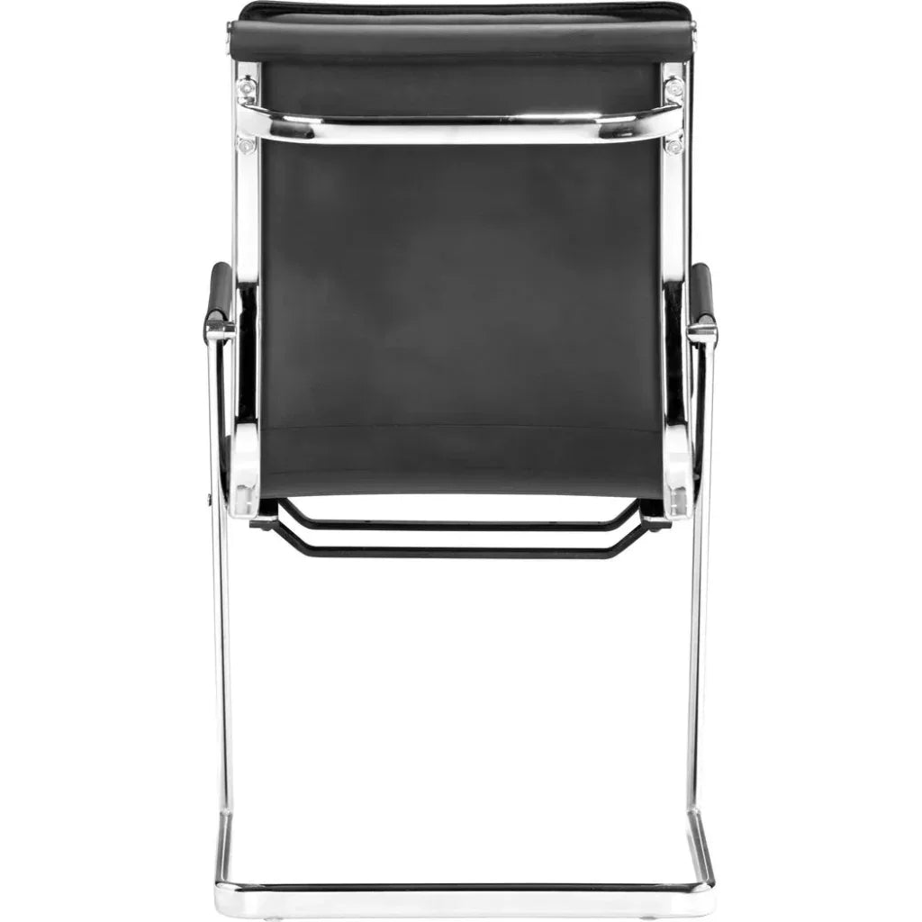 Lider Plus Conference Chair (Set of 2) Black-Office Chairs-Zuo Modern-LOOMLAN