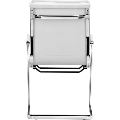Lider Plus Conference Chair (Set of 2) White-Office Chairs-Zuo Modern-LOOMLAN