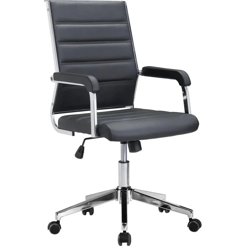 Liderato Office Chair Black-Office Chairs-Zuo Modern-LOOMLAN