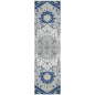 Lidia Blue Washable Indoor-Outdoor Rug-Outdoor Rugs-LOOMLAN Rugs-2'3" x 7'6"-LOOMLAN
