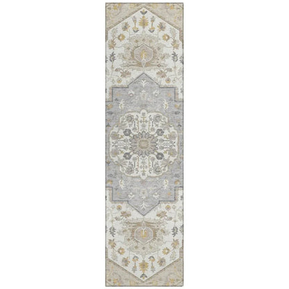 Lidia Brown Washable Indoor-Outdoor Rug-Outdoor Rugs-LOOMLAN Rugs-2'3" x 7'6"-LOOMLAN