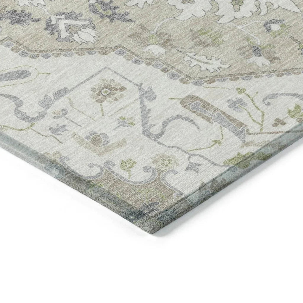 Lidia Ivory Washable Indoor-Outdoor Rug-Outdoor Rugs-LOOMLAN Rugs-LOOMLAN