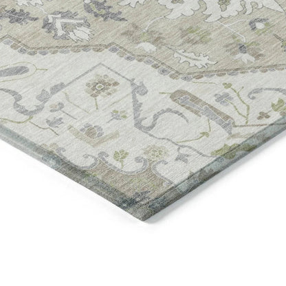 Lidia Ivory Washable Indoor-Outdoor Rug-Outdoor Rugs-LOOMLAN Rugs-LOOMLAN