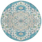 Lidia Teal Washable Indoor-Outdoor Rug-Outdoor Rugs-LOOMLAN Rugs-8' x 8'-LOOMLAN