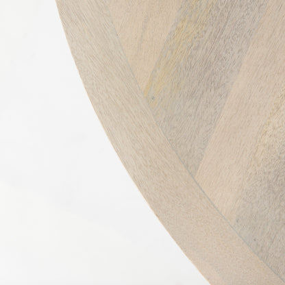 Liesl Wood Round Dining Table-Dining Tables-Mercana-LOOMLAN