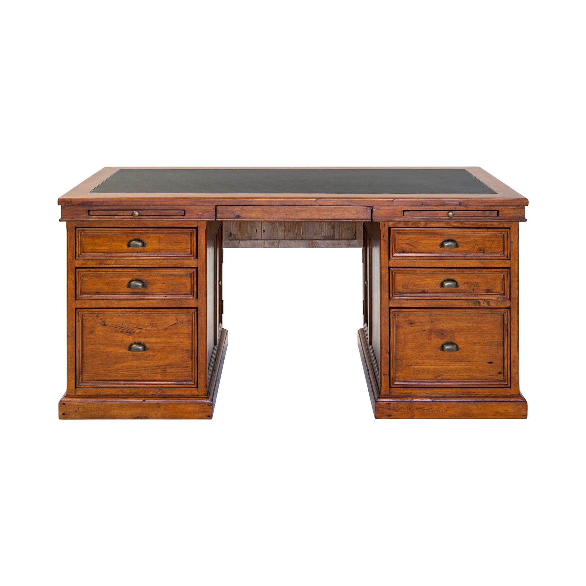 Lifestyle Solid Wooden Double Desk-Home Office Desks-LH Imports-LOOMLAN