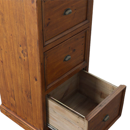 Lifestyle Three Drawers Wooden File Cabinet