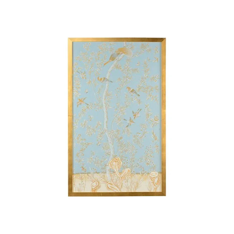 Light Blue Philadelphia Panel Hand Painted Artwork-Framed Wall Art-Chelsea House-Panel B-LOOMLAN