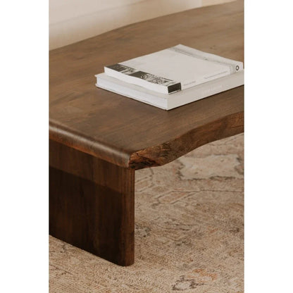 Lila Brown Acacia Wood Design Coffee Table - LOOMLAN - Moe's Home - Coffee Tables