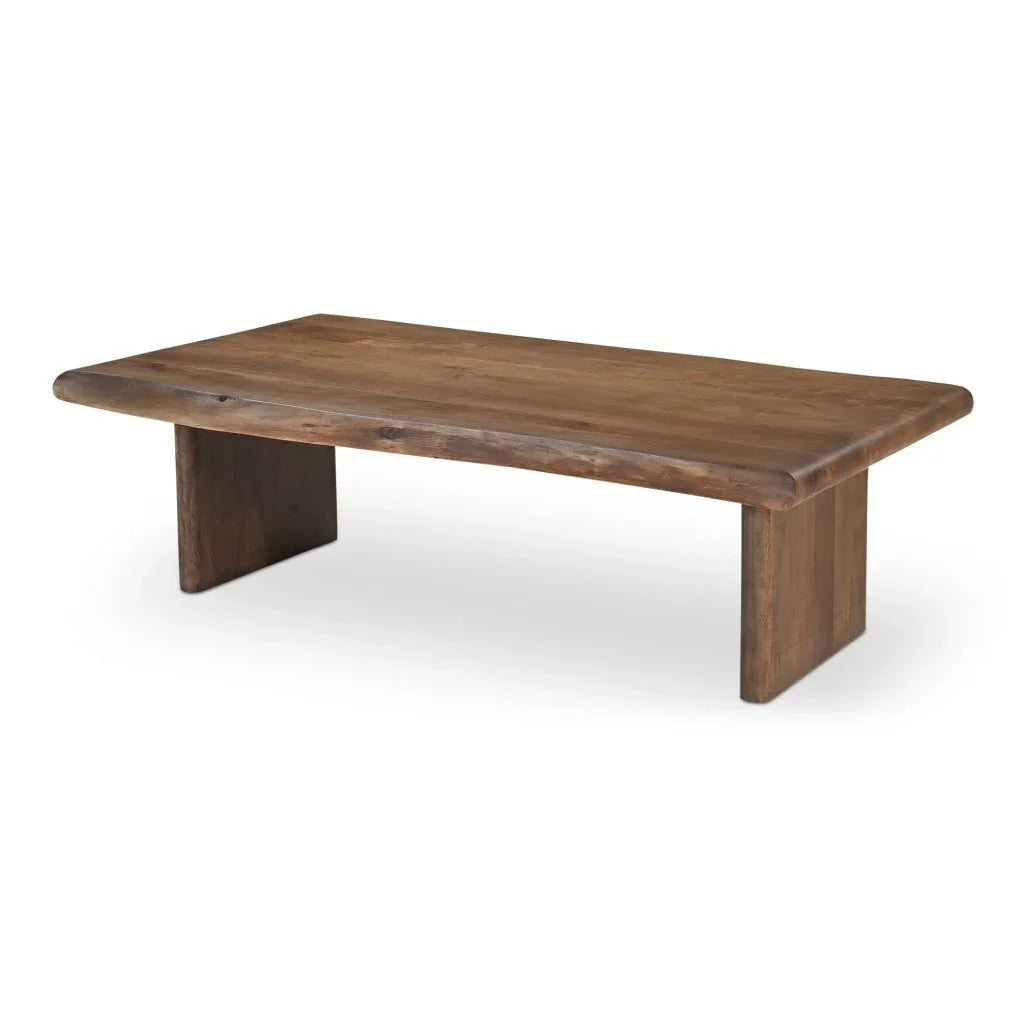 Lila Brown Acacia Wood Design Coffee Table - LOOMLAN - Moe's Home - Coffee Tables