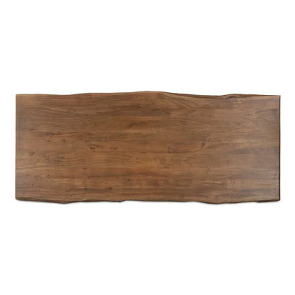 Lila Brown Acacia Wood Dining Table-Dining Tables-Moe's Home-LOOMLAN