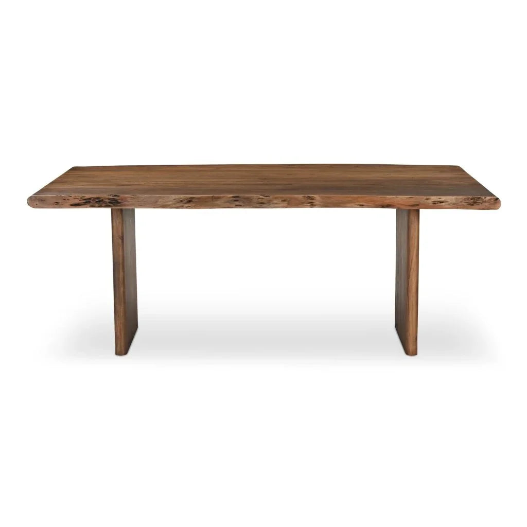 Lila Brown Acacia Wood Dining Table-Dining Tables-Moe's Home-LOOMLAN