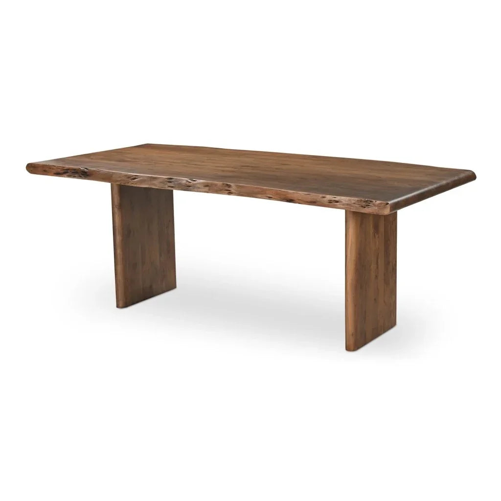 Lila Brown Acacia Wood Dining Table-Dining Tables-Moe's Home-LOOMLAN