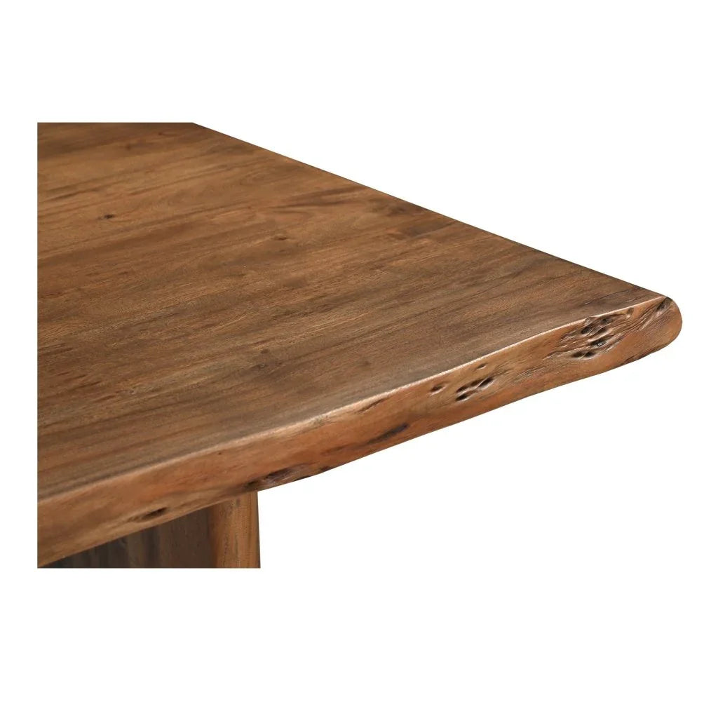 Lila Brown Acacia Wood Dining Table-Dining Tables-Moe's Home-LOOMLAN