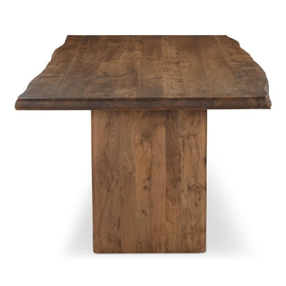 Lila Brown Acacia Wood Dining Table-Dining Tables-Moe's Home-LOOMLAN