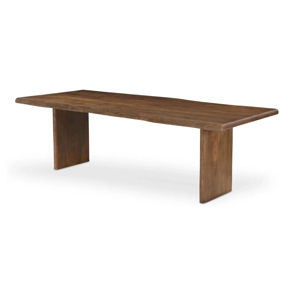 Lila Brown Acacia Wood Dining Table-Dining Tables-Moe's Home-LOOMLAN