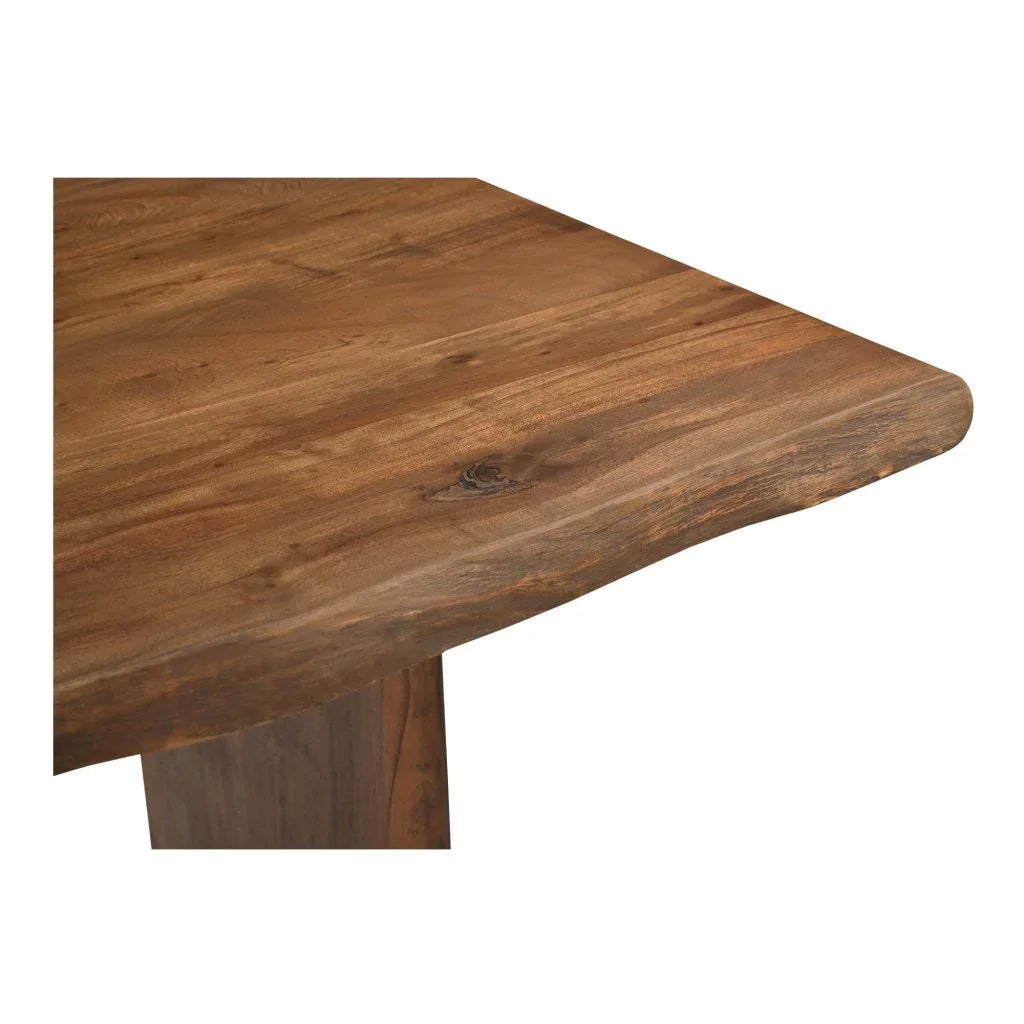 Lila Brown Acacia Wood Dining Table-Dining Tables-Moe's Home-LOOMLAN