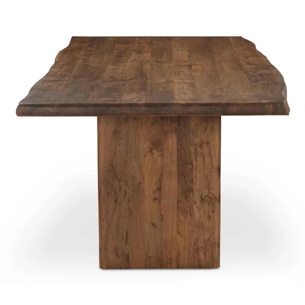 Lila Brown Acacia Wood Dining Table-Dining Tables-Moe's Home-LOOMLAN