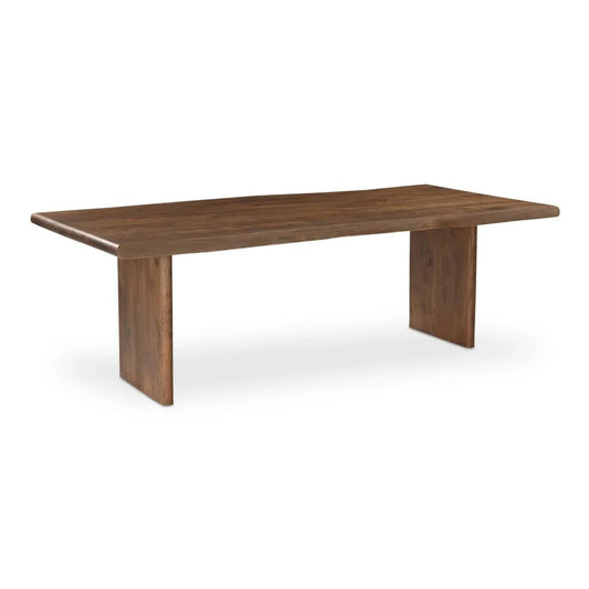 Lila Brown Acacia Wood Dining Table-Dining Tables-Moe's Home-Large-LOOMLAN