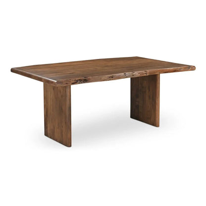 Lila Brown Acacia Wood Dining Table-Dining Tables-Moe's Home-Small-LOOMLAN