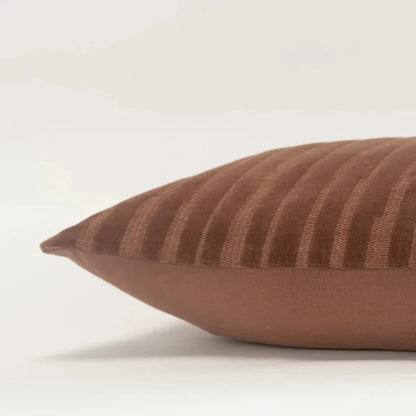 Lila Embroidered Stripes Lumbar Pillow Cover Insert - LOOMLAN - LOOMLAN - Throw Pillows