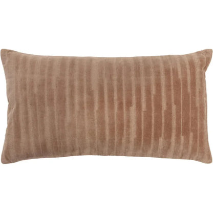 Lila Embroidered Stripes Lumbar Pillow Cover Insert - LOOMLAN - LOOMLAN - Throw Pillows