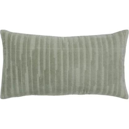 Lila Embroidered Stripes Lumbar Pillow Cover Insert - LOOMLAN - LOOMLAN - Throw Pillows