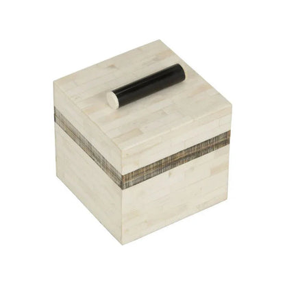 Lila Inlaid Bone Made Jewelry Box - LOOMLAN - Chelsea House - Boxes & Bowls