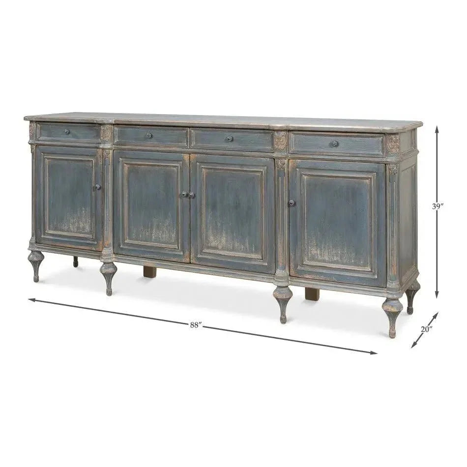Lilac Sideboard Blue Buffet for Dining Room - LOOMLAN - Sarreid - Sideboards