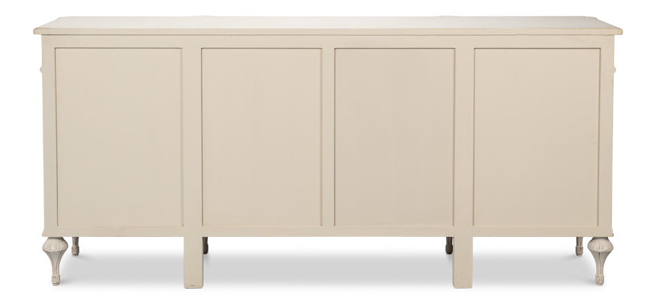 Lilac Four Doors Wood Sideboard