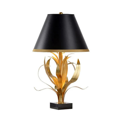 Lilith Gold Leaf Vintage Inspired Table Lamp - LOOMLAN - Wildwood - Table Lamps