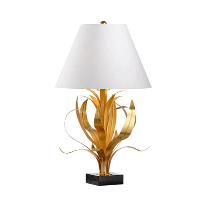 Lilith Gold Leaf Vintage Inspired Table Lamp - LOOMLAN - Wildwood - Table Lamps