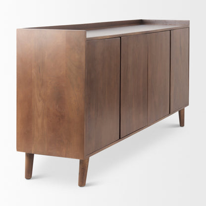 Lillie Four Doors Wood Sideboard