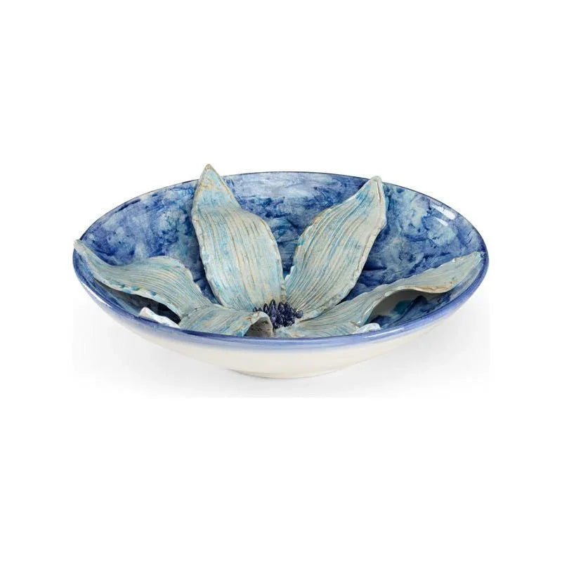 Lily Ceramic Made Centerpiece Bowl - LOOMLAN - Wildwood - Boxes & Bowls
