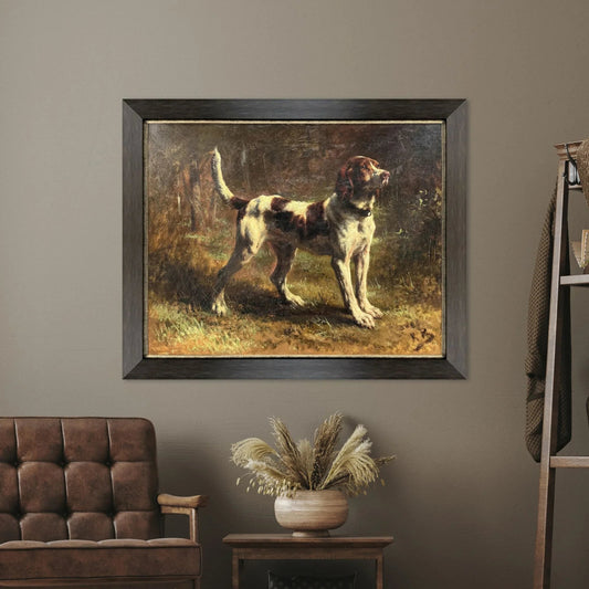 Limier Briquet Hound Brown Framed Wall Art
