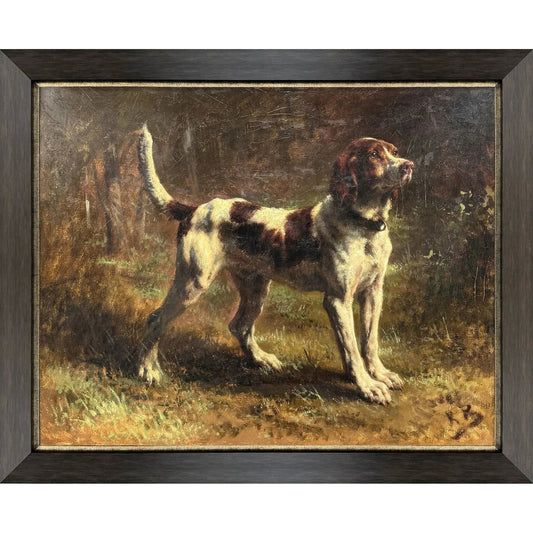 Limier Briquet Hound Brown Framed Wall Art