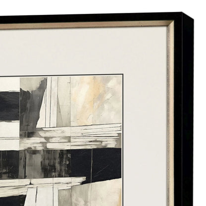 Liminal Wood Black Framed Wall Art 4PC