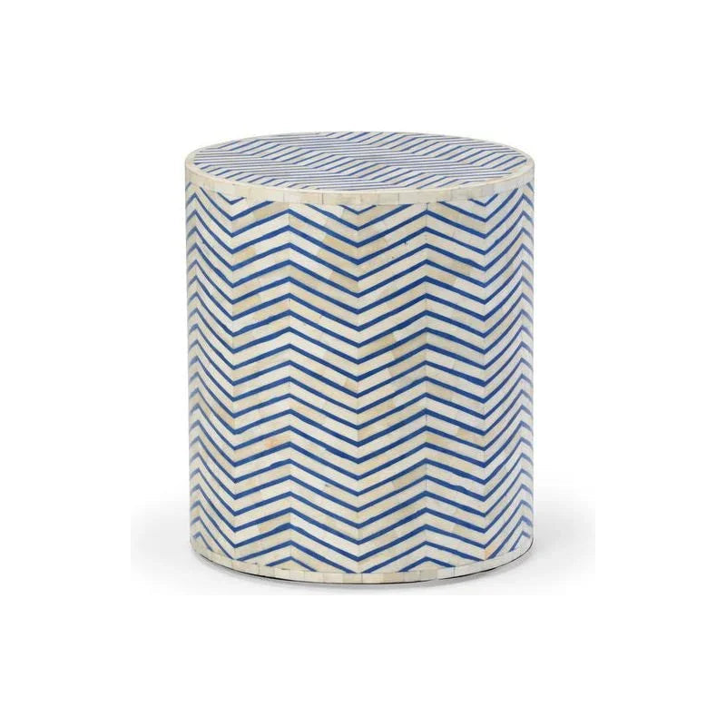 Lincoln Bone Inlay Over Wooden Side Table - LOOMLAN - Chelsea House - Side Tables