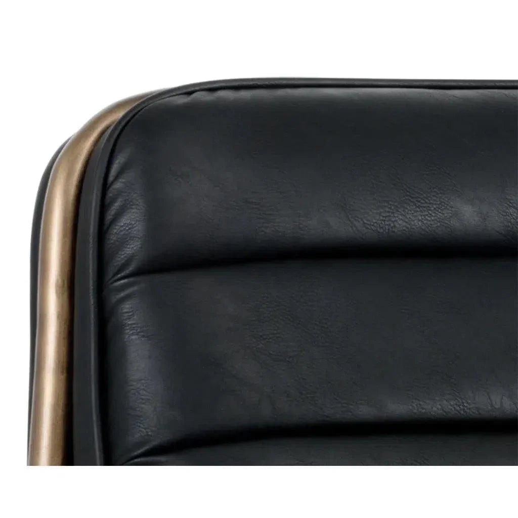 Lincoln Leather Lounge Chair - LOOMLAN - SUNPAN - Accent Chairs